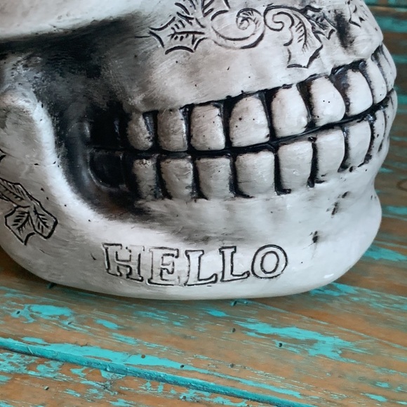 Ouja Skull Halloween Decoration Heavy Resin Occult Party Festive - Picture 10 of 13